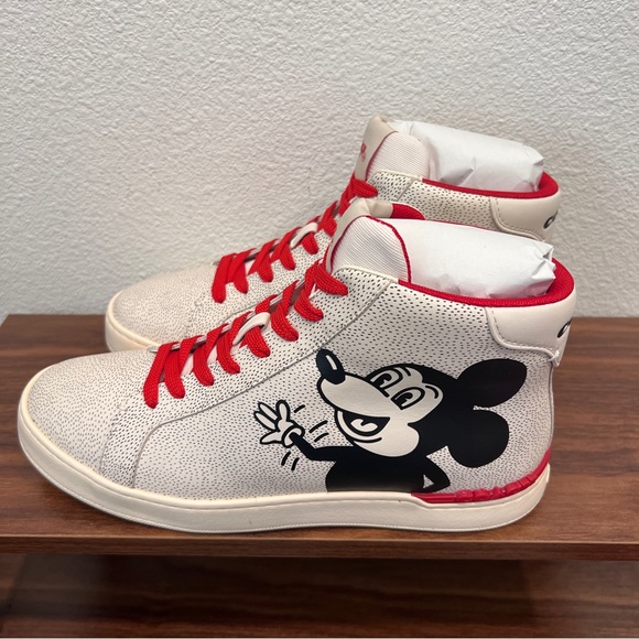 coach Disney Mickey Mouse X Keith Haring Clip High Top Sneaker c7054 - Picture 4 of 6